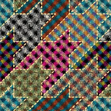 Imitation of a texture of rough canvas. Seamless pattern. Illustrazione stock
