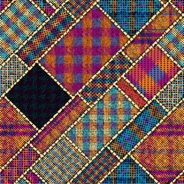 Imitation of a texture of rough canvas. Seamless pattern. Illustrazione stock