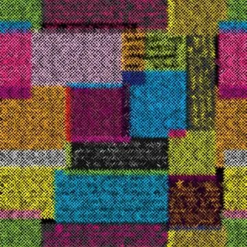 Imitation of a texture of rough canvas. Seamless pattern. Stock Illustration