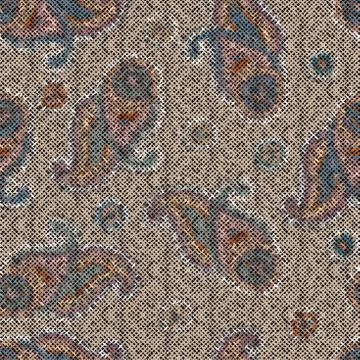 Imitation of a texture of rough canvas. Seamless pattern. Illustrazione stock