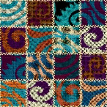 Imitation of a texture of rough canvas. Seamless pattern. Stockillustratie