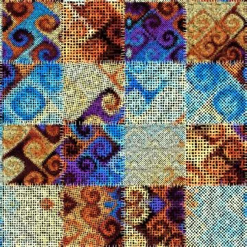 Imitation of a texture of rough canvas. Seamless pattern. イラスト素材