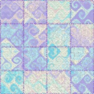 Imitation of a texture of rough canvas. Seamless pattern. Stock Illustration