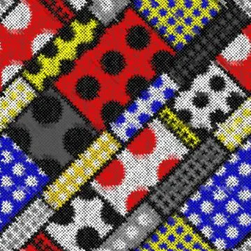 Imitation of a texture of rough canvas. Seamless pattern. Stockillustratie