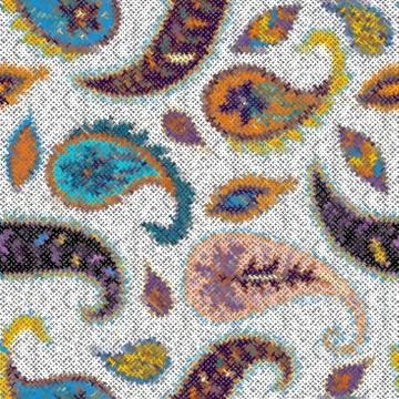 Imitation of a texture of rough canvas. Seamless pattern. Illustrazione stock