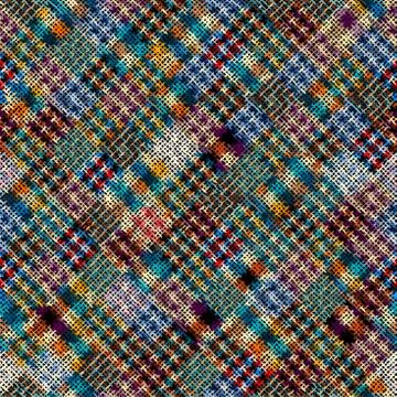 Imitation of a texture of rough canvas. Seamless pattern. イラスト素材