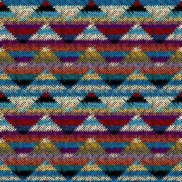 Imitation of a texture of rough canvas. Seamless pattern. Stock Illustration