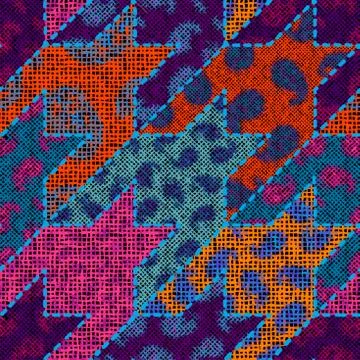 Imitation of a texture of rough canvas. Seamless pattern. イラスト素材