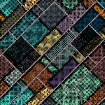 Imitation of a texture of rough canvas. Seamless pattern. イラスト素材