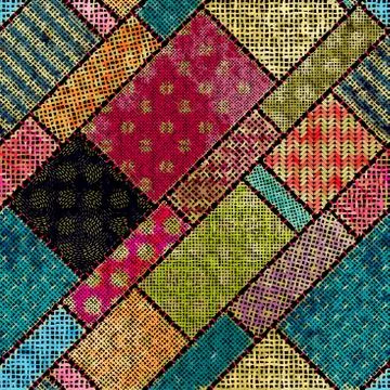 Imitation of a texture of rough canvas. Seamless pattern. Stock Illustration