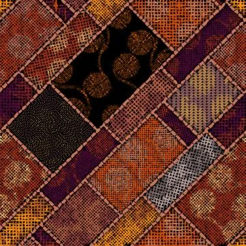 Imitation of a texture of rough canvas. Seamless pattern. Illustrazione stock