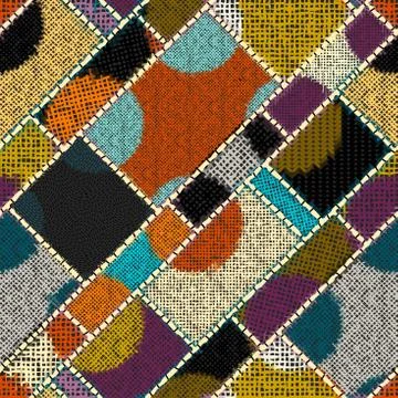 Imitation of a texture of rough canvas. Seamless pattern. イラスト素材