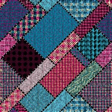 Imitation of a texture of rough canvas. Seamless pattern. Illustrazione stock