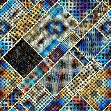 Imitation of a texture of rough canvas. Seamless pattern. Illustrazione stock