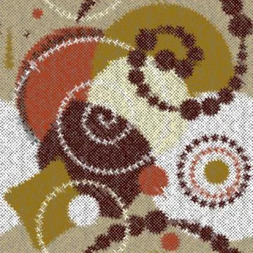 Imitation of a texture of rough canvas. Seamless pattern. Stock Illustration