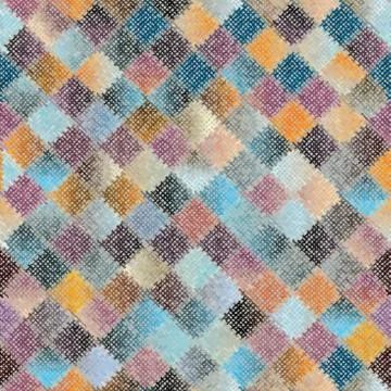 Imitation of a texture of rough canvas. Seamless pattern. Stock Illustration