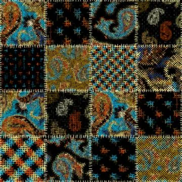 Imitation of a texture of rough canvas. Seamless pattern. Illustration