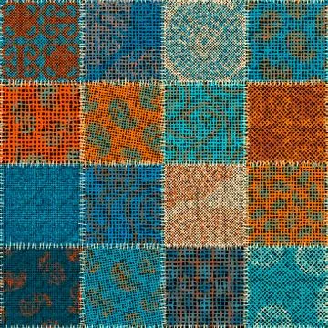 Imitation of a texture of rough canvas. Seamless pattern. Stock Illustration