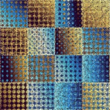 Imitation of a texture of rough canvas. Seamless pattern. Illustrazione stock
