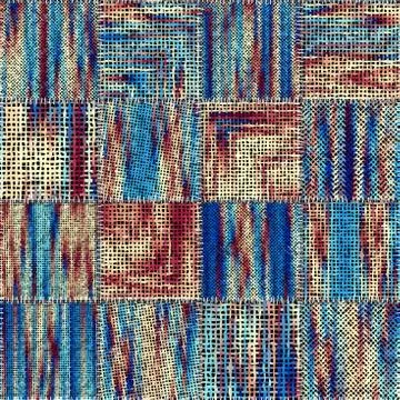Imitation of a texture of rough canvas. Seamless pattern. Illustrazione stock