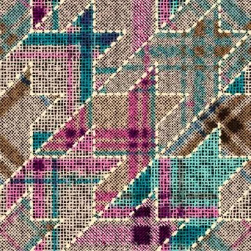 Imitation of a texture of rough canvas. Seamless pattern. Stock Illustration