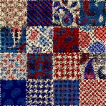 Imitation of a texture of rough canvas. Seamless pattern. Illustrazione stock