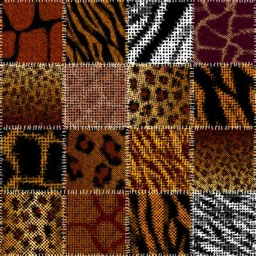 Imitation of a texture of rough canvas. Seamless pattern. 스톡 일러스트