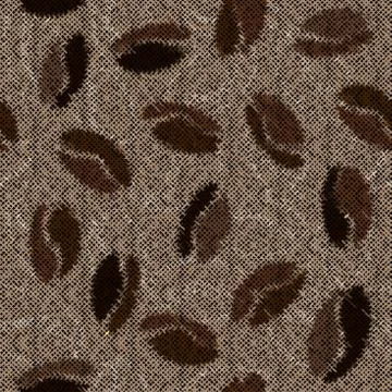 Imitation of a texture of rough canvas. Seamless pattern. Stock Illustration