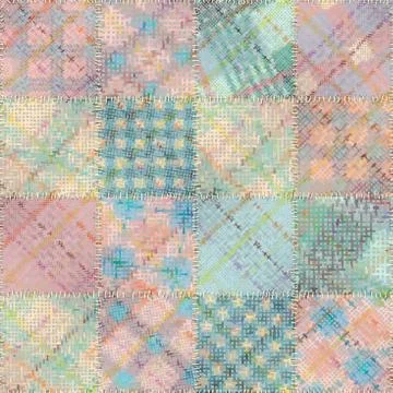 Imitation of a texture of rough canvas. Seamless pattern. イラスト素材