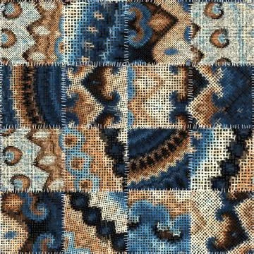 Imitation of a texture of rough canvas. Seamless pattern. Stock Illustration