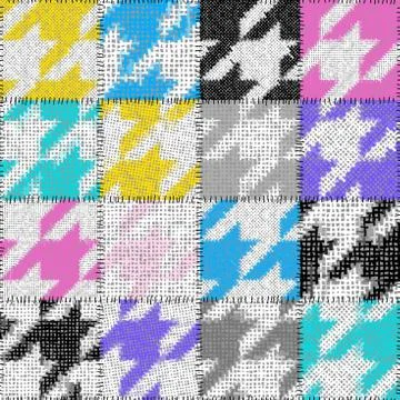 Imitation of a texture of rough canvas. Seamless pattern. Illustrazione stock