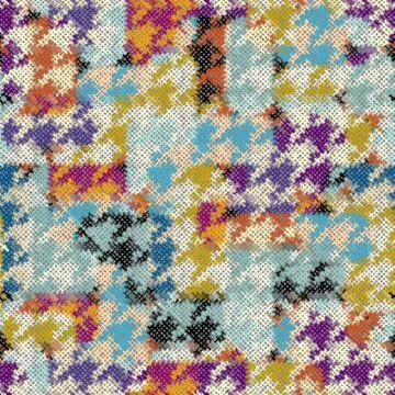 Imitation of a texture of rough canvas. Seamless pattern. Stock Illustration