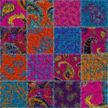Imitation of a texture of rough canvas. Seamless pattern. Stock Illustration
