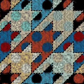 Imitation of a texture of rough canvas. Seamless pattern. Illustrazione stock