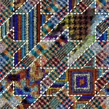 Imitation of a texture of rough canvas. Seamless pattern. Stock Illustration