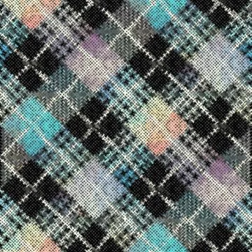 Imitation of a texture of rough canvas. Seamless pattern. Stock Illustration