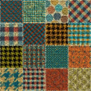 Imitation of a texture of rough canvas. Seamless pattern. Stock Illustration