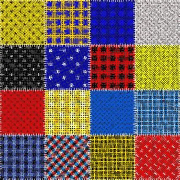 Imitation of a texture of rough canvas. Seamless pattern. Stock Illustration