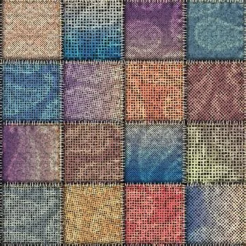 Imitation of a texture of rough canvas. Seamless pattern. Stock Illustration