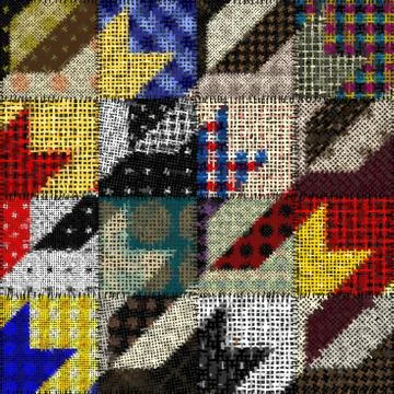 Imitation of a texture of rough canvas. Seamless pattern. Stock Illustration