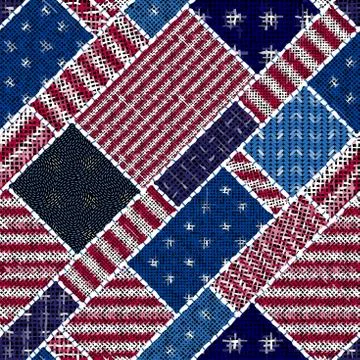 Imitation of a texture of rough canvas. Seamless pattern. Stock Illustration