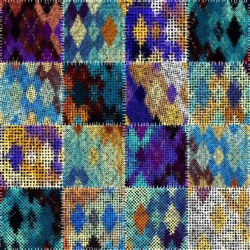 Imitation of a texture of rough canvas. Seamless pattern. Stock Illustration