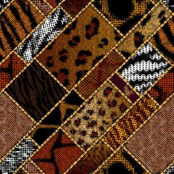 Imitation of a texture of rough canvas. Seamless pattern. イラスト素材
