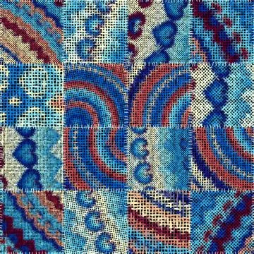 Imitation of a texture of rough canvas. Seamless pattern. Stock Illustration