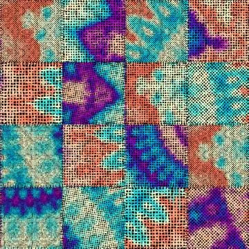 Imitation of a texture of rough canvas. Seamless pattern. Stock Illustration