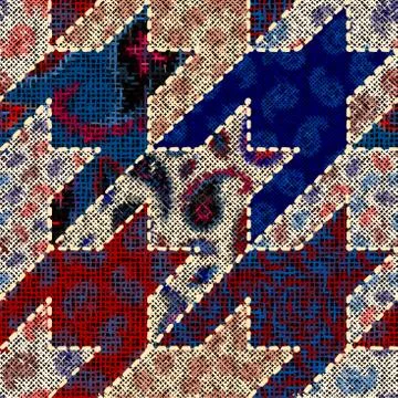 Imitation of a texture of rough canvas. Seamless pattern. Stock Illustration