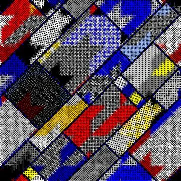 Imitation of a texture of rough canvas. Seamless pattern. Stock Illustration