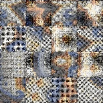 Imitation of a texture of rough canvas. Seamless pattern. Stockillustratie