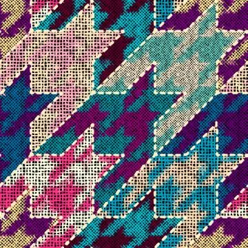 Imitation of a texture of rough canvas. Seamless pattern. Stock Illustration