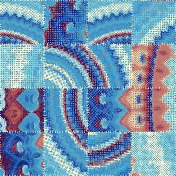 Imitation of a texture of rough canvas. Seamless pattern. イラスト素材